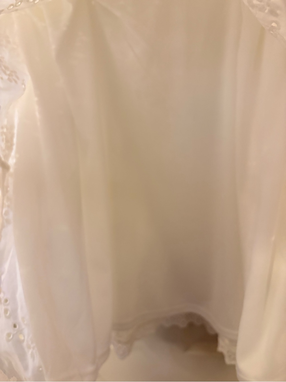 Altar'd State White Eyelet Mini Dress with Spaghetti Straps - Picture 9 of 16